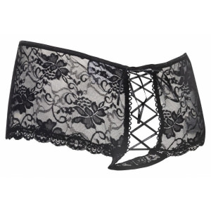 Chilot Amorable Open Back Charlotte Negru S-L Thumb 5