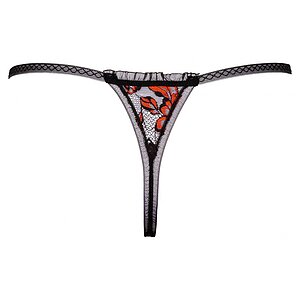 Chilot Decupat Cottelli Collection Roses Negru S-M Thumb 4
