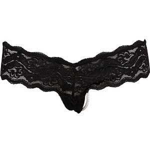 Chilot Cu Mărgele Cottelli Collection Dakota Negru M Thumb 4