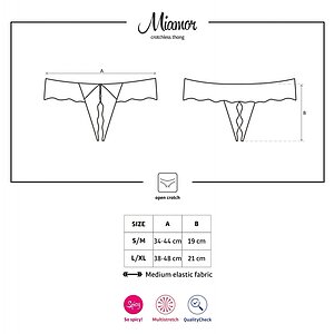 Chilot Decupat Obsessive Miamor Negru S-M Thumb 4