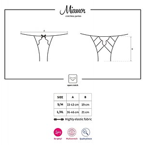 Chiloței Decupați Obsessive Miamor Negru L-XL Thumb 4