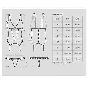 Corset Obsessive Emperita Negru L-XL Thumb 4