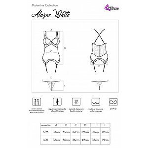 Corset LivCo Alazne Alb S-M Thumb 2