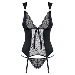 Corset Obsessive Charmea Negru S-M Thumb 2