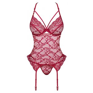Corset Obsessive Ivetta Roșu S-M Thumb 2