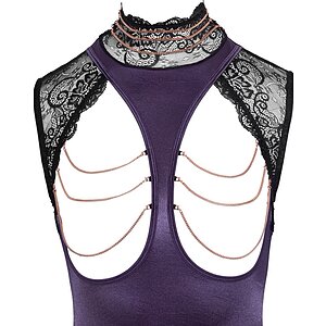 Corset Si Chilot Decupat Abierta Fina Mov L Thumb 6
