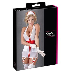 Costum Asistentă Cottelli Collection Alb M Thumb 4