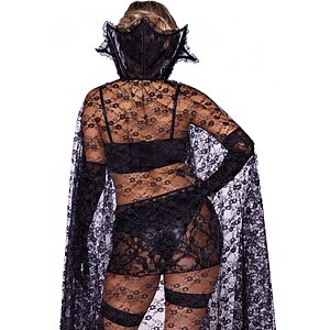 Costum Leg Avenue Seductive Vampire in Lace Negru XS Thumb 2