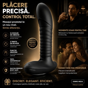 Debra Mr. Play Masator Prostată – 12 Vibrații, 3 Rotații Negru Thumb 4