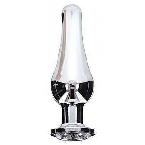 Plug Anal Diamond Bijou Large Argintiu Thumb 1