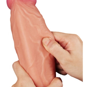 Dildo 25cm Dual Layer Platinum Thumb 3