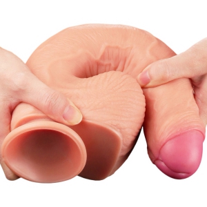 Dildo 28cm Dual Layer Platinum Thumb 2