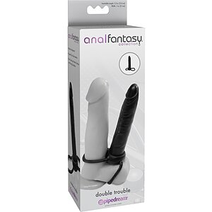Dildo Anal Double Trouble Negru Thumb 2