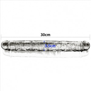Dildo Dublu 30cm Flawless Transparent Thumb 4