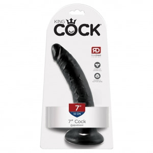 Dildo King Penis 20.5 cm Negru Thumb 3