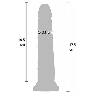 Dildo Realistic Deluxe Dual Density 7 Thumb 6