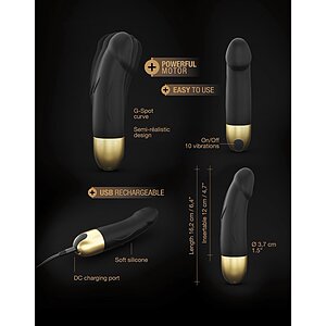 Vibrator Dorcel Real Vibration S Negru Thumb 4