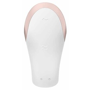 Vibrator Double Love Luxury Partner Alb Thumb 1