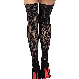 Dresuri Leg Avenue Rose Lace Negru XS-L Thumb 1