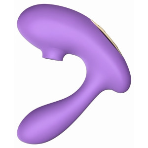DuoVibe I Vibrator Air Punctul G Mov 9+9 Moduri, Reîncărcabil Thumb 1