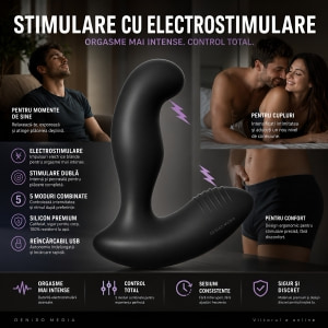 Electro Stim Prostate Vibe Negru Thumb 4