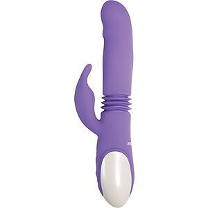 Vibrator Evolved Thick Bunny Cu Împingere Mov Thumb 1
