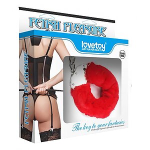 Cătușe Fluffy Pleasure Roșu Thumb 2