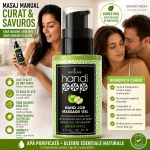 Gel Comestibil Masaj Sensuva HandiPop Măr Verde 59ml Thumb 3