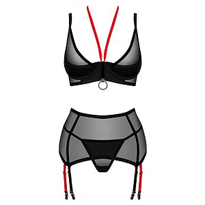 Set Obsessive Glandez 3 Piese Negru XL-2XL Thumb 2