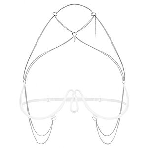 Harness Bra Obsessive Lustique Alb S-L Thumb 2