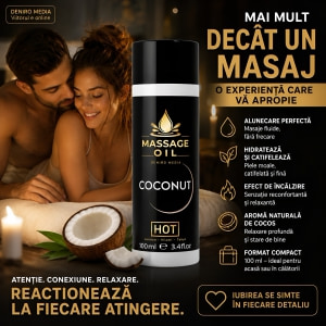 HOT Ulei De Masaj Cocos 100 ml Hidratează Catifelează Thumb 3