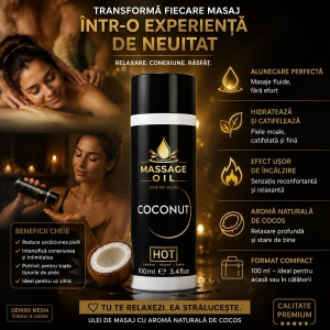 HOT Ulei De Masaj Cocos 100 ml Hidratează Catifelează Thumb 1