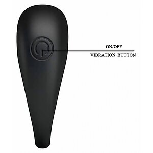 Inel Penis Cu Vibrații Pretty Love Trap Negru Thumb 6