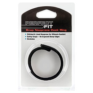 Inel Penis Neopren Snap Negru Thumb 1