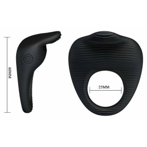 Inel Penis Pretty Love Thimble Negru Thumb 7