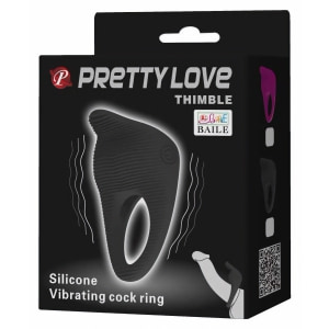 Inel Penis Pretty Love Thimble Negru Thumb 13