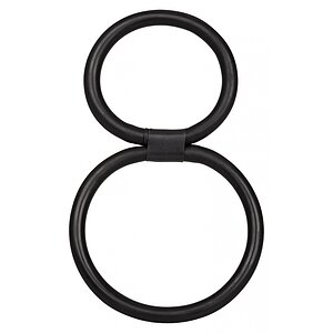 Inel Penis Quick Release Double Helix Negru Thumb 1