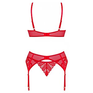 Set Obsessive Ingridia 3 Piese Rosu XS-S Thumb 3