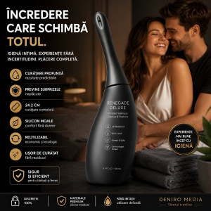 Irigator Anal Renegade Deluxe Cleanser Negru Thumb 2