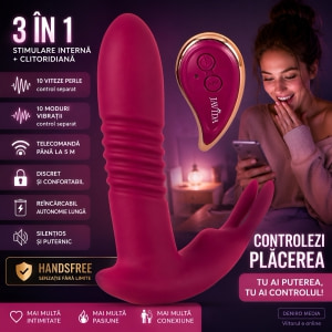 JAVIDA RC Hands-free 3în1 — 10+10 Moduri, Reîncărcabil, Discret Roșu Thumb 7