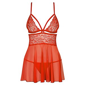 Lenjerie Babydoll Obsessive 838-BAB Rosu L-XL Thumb 2