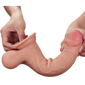 Lovetoy 24.5cm Sliding Skin – Dong Realist cu Testicule Thumb 3