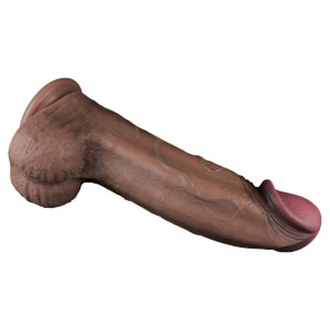 Lovetoy Dildo Dual-Layer XXL 33 cm – Realist, 7.6 cm Maro Thumb 5