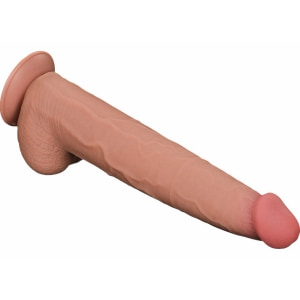 Lovetoy Dual-Layer 34 cm – TPE Realist cu Ventuză Thumb 4