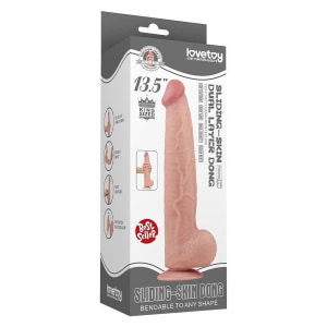 Lovetoy Dual-Layer 34 cm – TPE Realist cu Ventuză Thumb 10