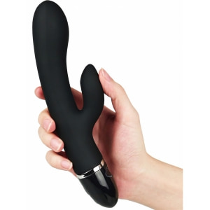 Lovetoy O-Sensual Clit Duo Climax, Vibrator 21 cm Negru Thumb 1