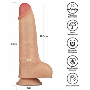 Lovetoy Power Basics — Vibrator Realist 10 Moduri, USB Thumb 2