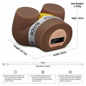 LoveToy Sensation Pulse — 3 Viteze, 7 Vibrații, Negru 19.7 cm Thumb 5