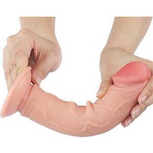 LoveToy Sliding Skin 20 cm — Dildo Realist cu Ventuză Thumb 8