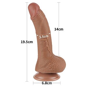 LoveToy Sliding Skin Dildo 19.5 cm Realist Thumb 2